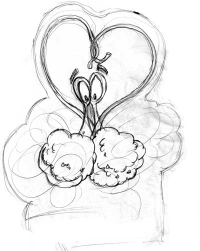 Valentine Heart Sketches