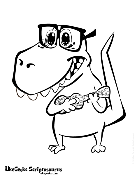 ukulele coloring pages - photo #8