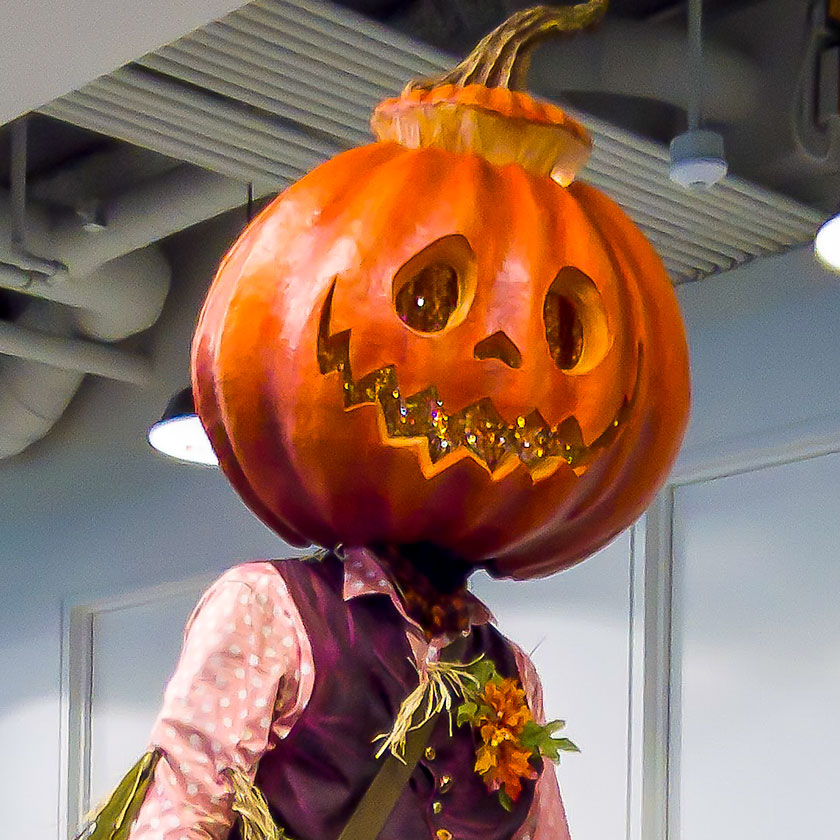 jack o lantern head mask